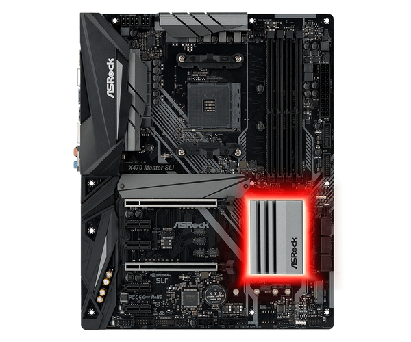 ASRock X470 Master SLI ATX - motherboard - Multitronic